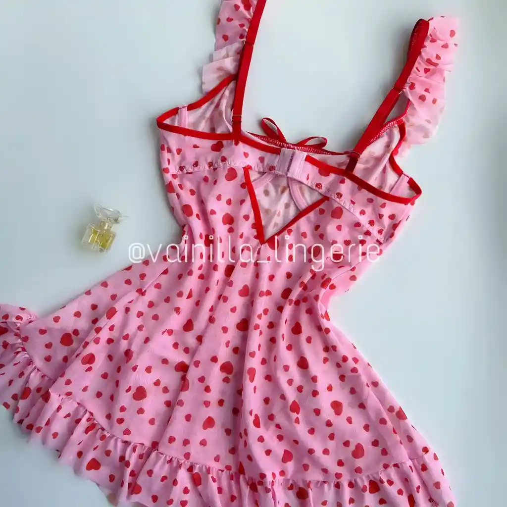 Set Kitty Rosado Con Hilo Talla S
