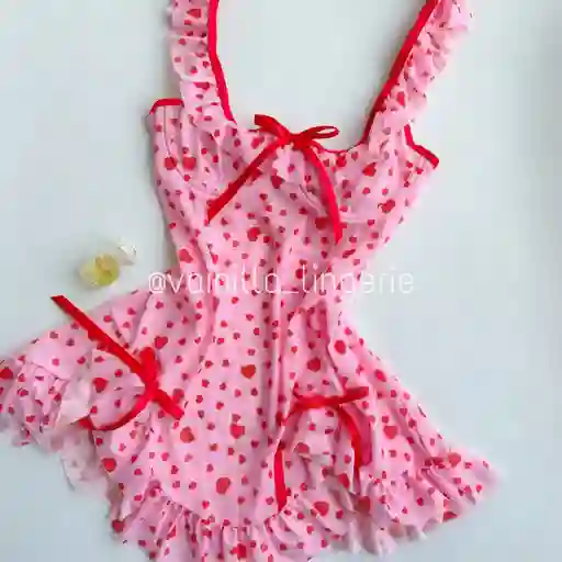 Set Kitty Rosado Con Hilo Talla S