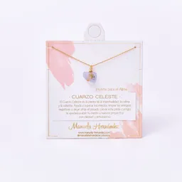 Collar Cuarzo Celeste