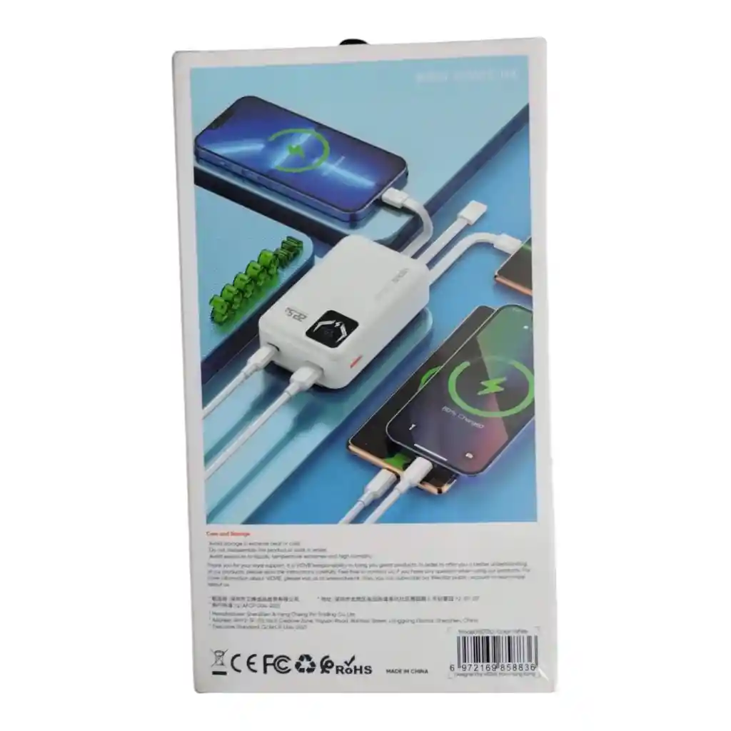 Power Bank Vidvie De 20.000 Mah Y 22.5w 20w Pb7010