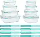 Refractarios X8 En Vidrio Organizador De Cocina Hermético