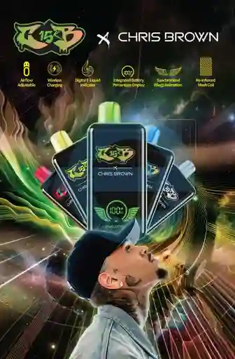 Vape Chris Brown 15.000 Puffs - Pineapple Lemon