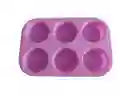 Molde Cupcakes Muffins Silicona Horno X 6