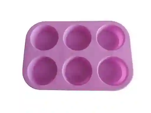 Molde Cupcakes Muffins Silicona Horno X 6