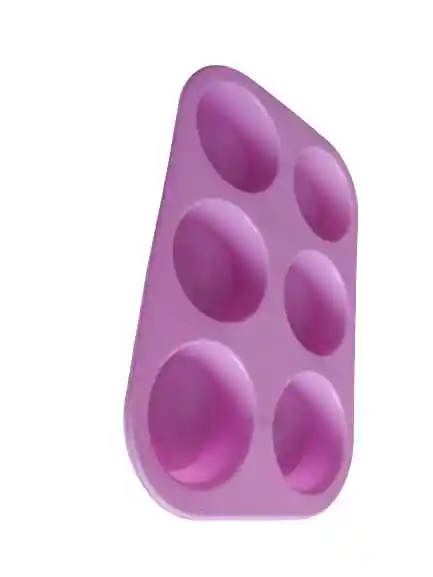 Molde Cupcakes Muffins Silicona Horno X 6