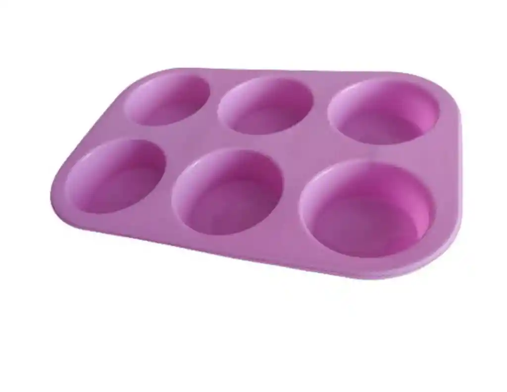 Molde Cupcakes Muffins Silicona Horno X 6