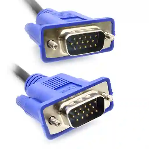 Cable Vga 1.5mts Punta Azul Con Filtro High Quality