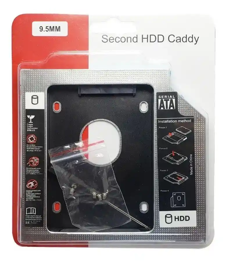 Adaptador De Disco Duro Caddy 9.5mm Sata