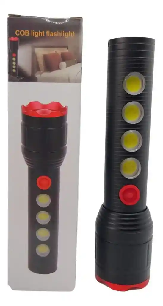 Linterna Recargable Led De Mano 10,000 Lumenes Usb