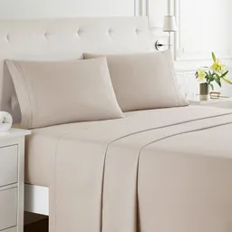 Juego De Sábanas Doble Color Lino Bedlife 1.800 Hilos