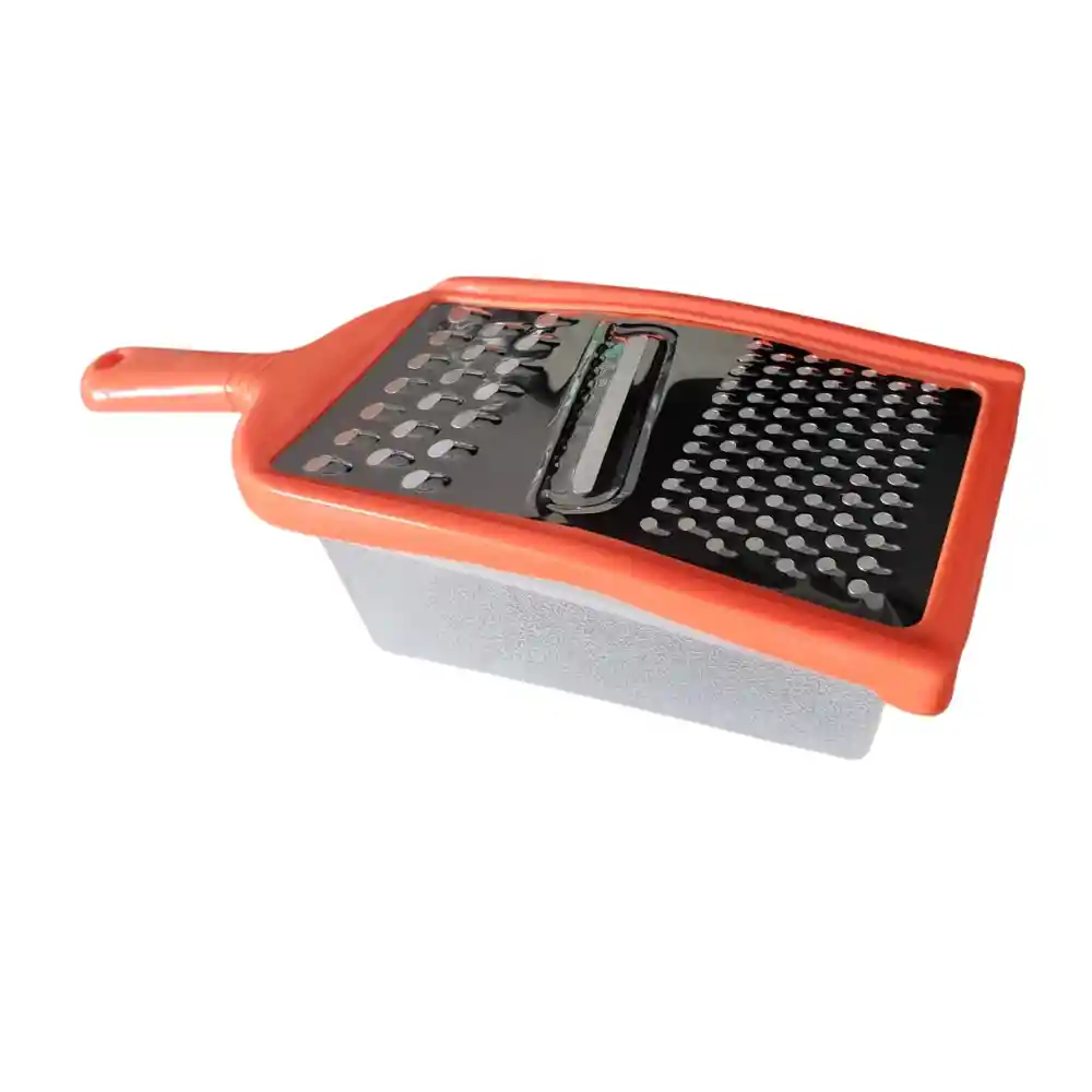 Rallador Manual Con Depósito De Plástico Para Verduras Y Quesos