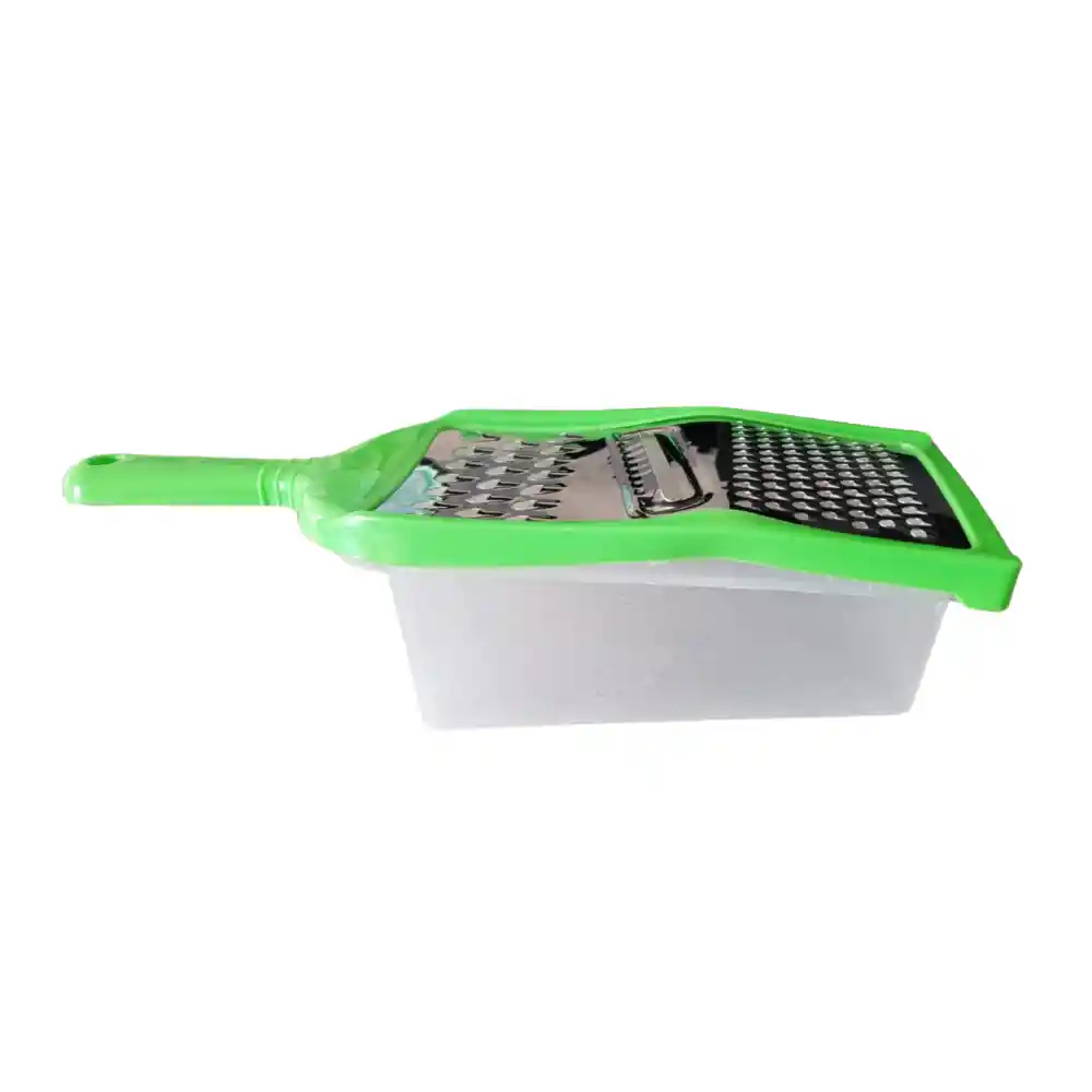 Rallador Manual Con Depósito De Plástico Para Verduras Y Quesos