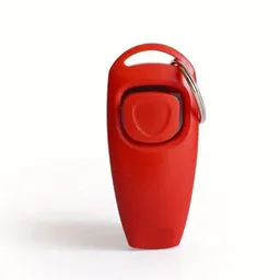 Clicker + Silbato 2 En 1 Para Entrenamiento De Perro/mascotas Rojo