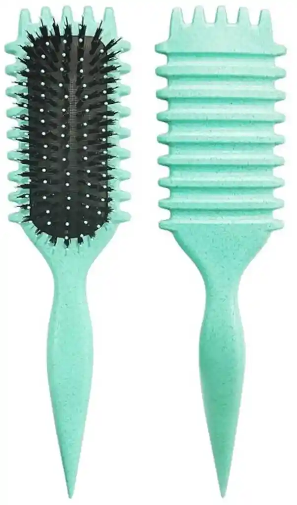 Cepillo Curly Master Para Rizos Verde Manzana