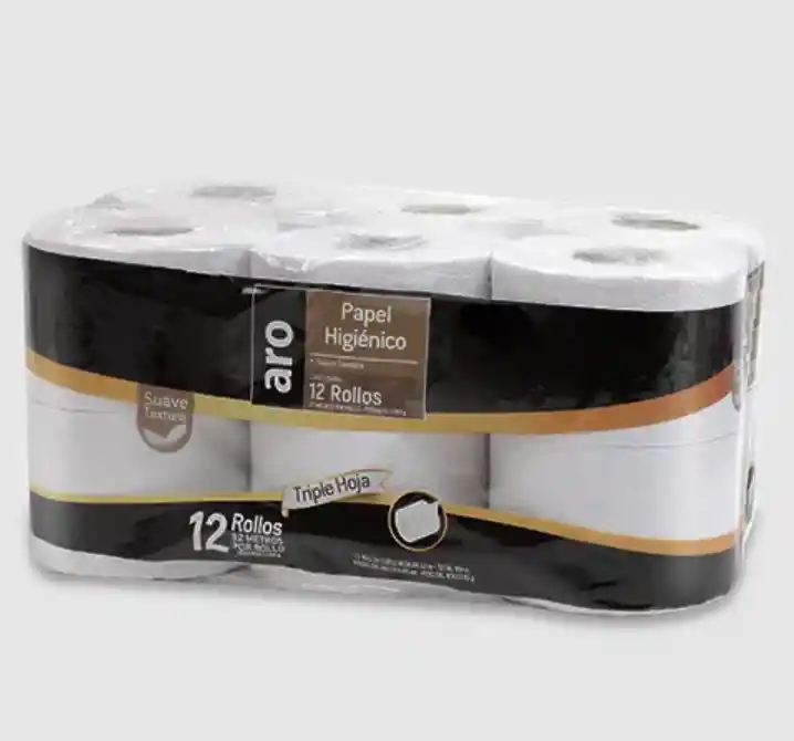 Papel Higienico Aro Triple Hoja Premium 12ux32m