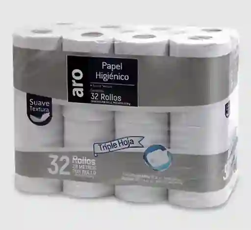 Papel Higienico Aro Triple Hoja 32ux28m