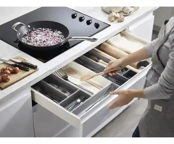 Organizador Cubiertos Utensilios Cocina 10 Espacios Multiuso
