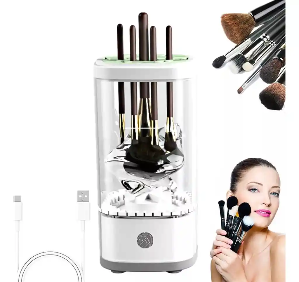 Limpiador Eléctrico Automático De Brochas De Maquillaje