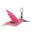 Charm Colibrí, Llavero En Cuero