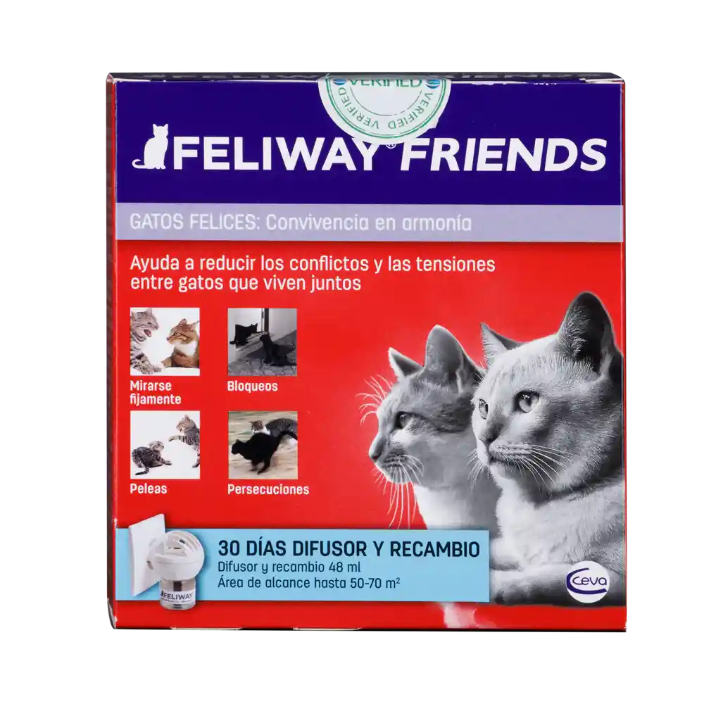 Feliway Friends Difusor + Recarga 48 Ml