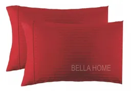 Fundas Para Almohada 50x90 Cm King X 2 Unidades Rojo Somos Fabricantes