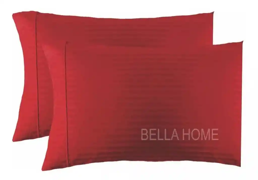 Fundas Para Almohada 50x90 Cm King X 2 Unidades Rojo Somos Fabricantes