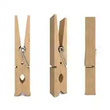 Gancho O Pinza De Madera