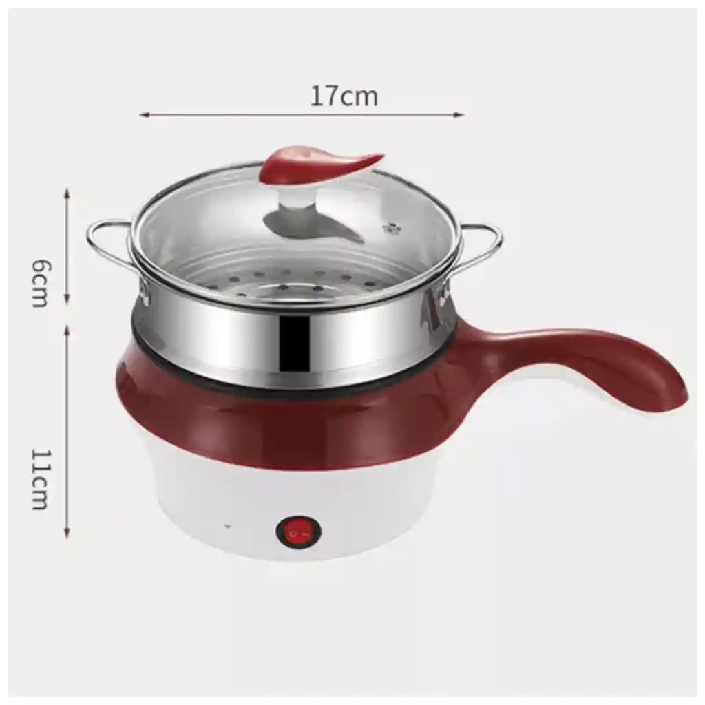 Mini Olla Electrica Coccion Vapor Multifuncional Hogar 2en1
