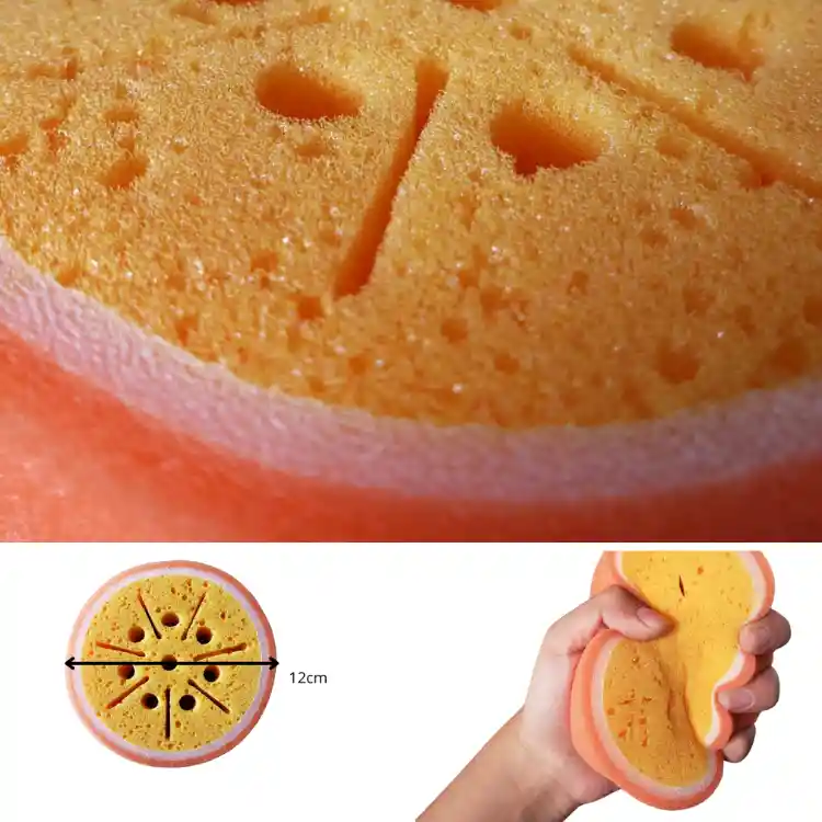 4x Esponja De Fruta