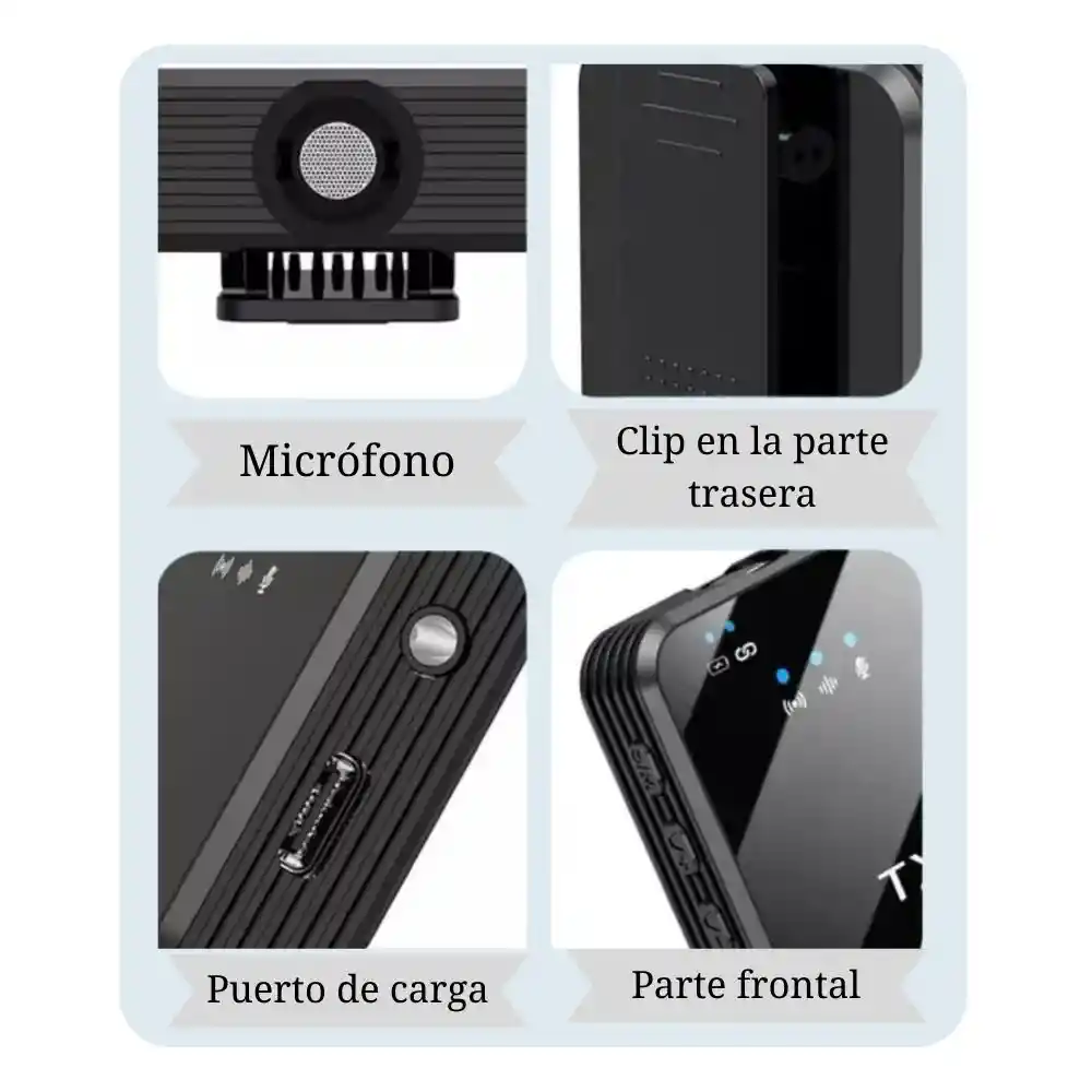 Microfono De Solapa Inalambrico Para Iphone O Android Tipo C