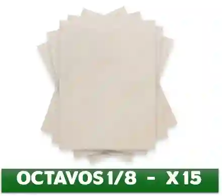 Carton Paja Octavo - 1/8 X15 Und