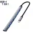 Adaptador Convertidor Multipuerto Tipo C 7 En 1 Hub Tipo C