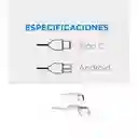 Cable Tipo C Carga Rapida 3.1a Blanco White Energy Marca Del Futuro