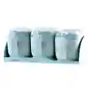 Contenedor De Alimentos Plastico De 3 Compartimientos
