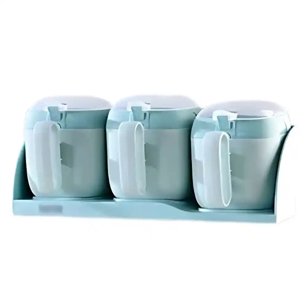 Contenedor De Alimentos Plastico De 3 Compartimientos