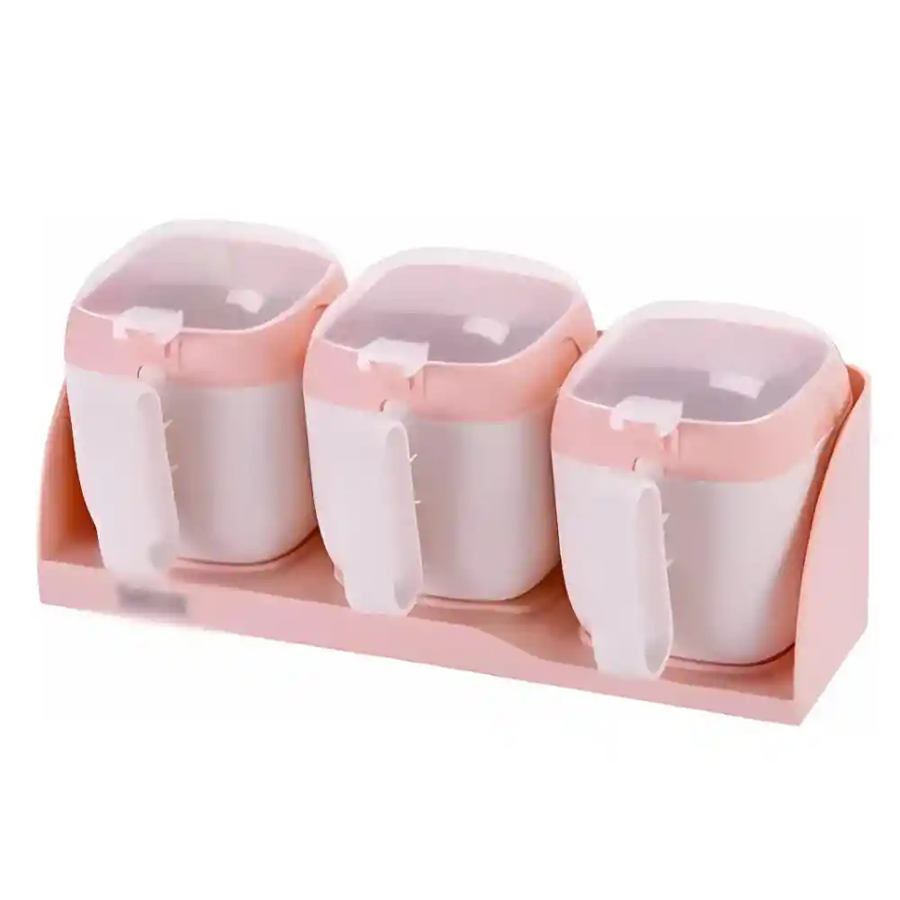 Contenedor De Alimentos Plastico De 3 Compartimientos
