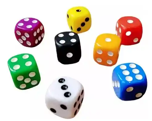 Par De Dados Para Parques U Otros Juegos De Mesa