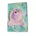 Cuaderno De Peluche Unicornio