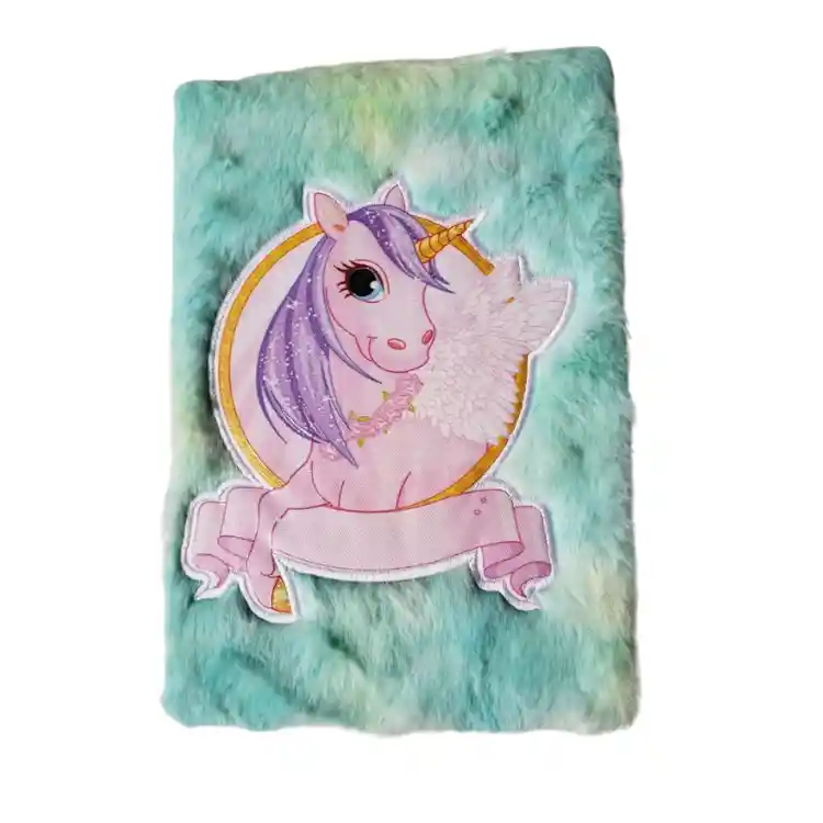 Cuaderno De Peluche Unicornio