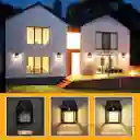 Lámpara Pared Led Panel Solar Y Sensor De Movimiento
