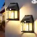 Lámpara Pared Led Panel Solar Y Sensor De Movimiento