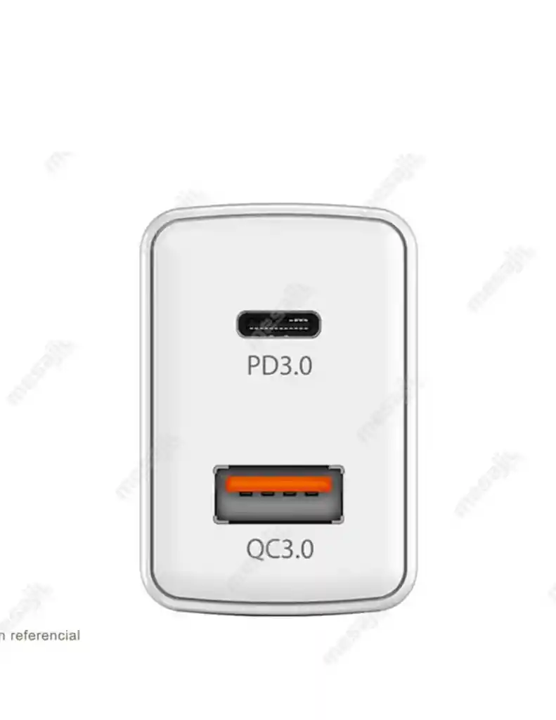 Cargador Genius Pd-20ac Us 20w Blanco