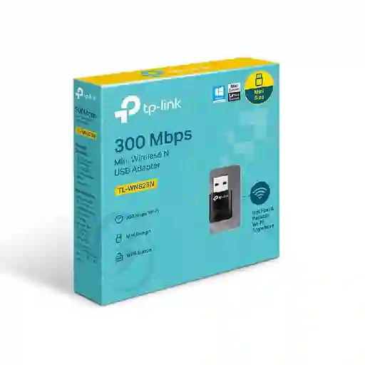 Adaptador Usb Wifi Tplink 300mbps