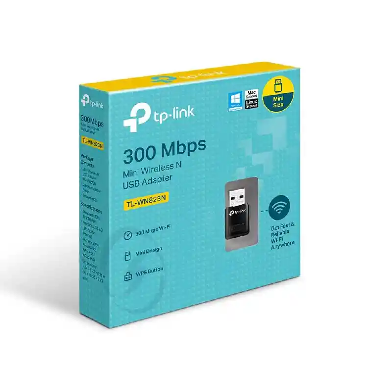 Adaptador Usb Wifi Tplink 300mbps