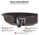 Sartenes En Marmol Swiss Home X3 Con Tapa De Vidrio