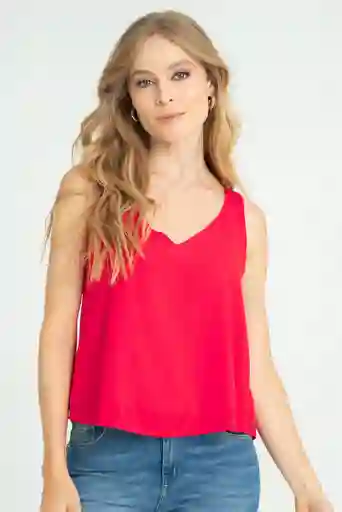 Blusa Mucura Color Rojo Puro Talla M