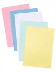 1/8 Cartulina De Colores Paquete X 10