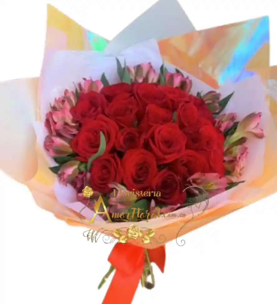 24 Rosas En Boquet