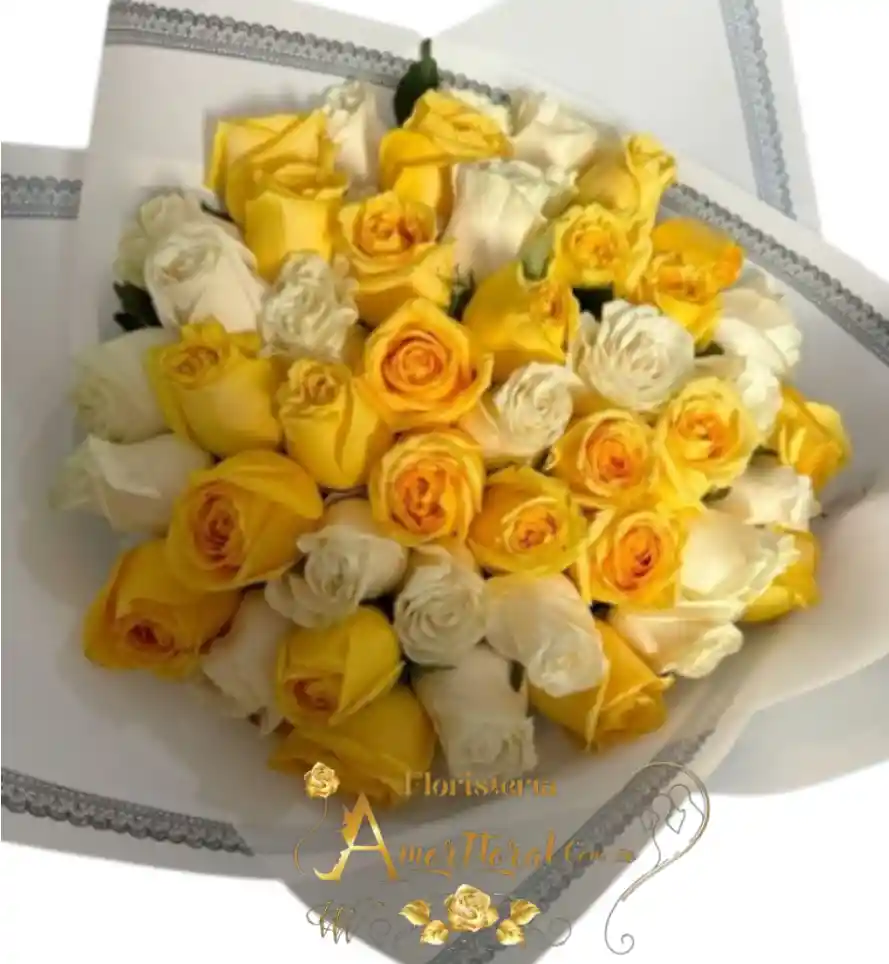 50 Rosas En Bouquet
