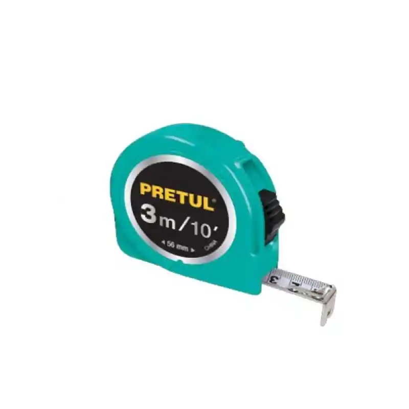 Flexómetro 3 M Cinta 13 Mm, Display Box Con 24 Pzas, Pretul 21607